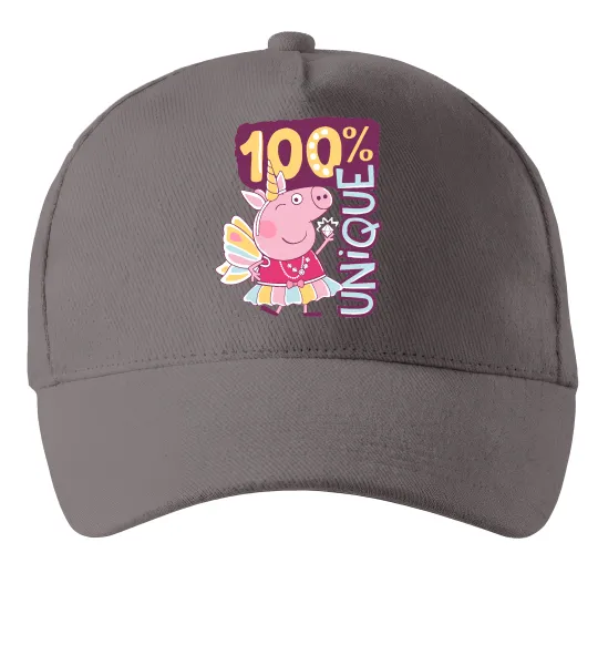 Кепка Peppa 100% unique Серый фото