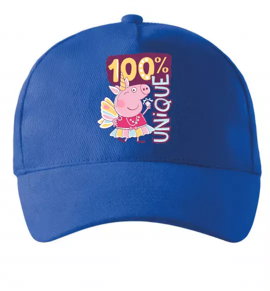 Кепка Peppa 100% unique Яскраво-синій фото