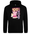 Мужская толстовка (худи) Peppa 100% unique Черный фото