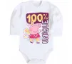 Детский боди Peppa 100% unique Белый фото