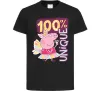 Детская футболка Peppa 100% unique Черный фото