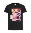 Детская футболка Peppa 100% unique Черный фото