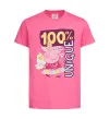 Детская футболка Peppa 100% unique Ярко-розовый фото