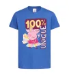 Детская футболка Peppa 100% unique Ярко-синий фото
