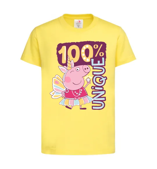 Детская футболка Peppa 100% unique Лимонный фото