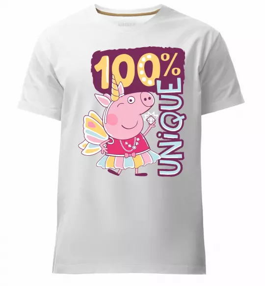 Чоловіча преміум футболка Peppa 100% unique Білий фото