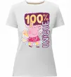 Женская премиум футболка Peppa 100% unique Белый фото