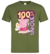 Мужская футболка Peppa 100% unique Оливковый фото