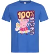 Мужская футболка Peppa 100% unique Ярко-синий фото