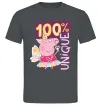 Мужская футболка Peppa 100% unique Графит фото