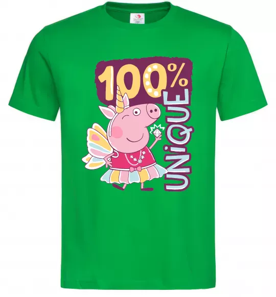 Мужская футболка Peppa 100% unique Зеленый фото