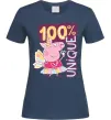 Женская футболка Peppa 100% unique Темно-синий фото
