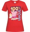 Женская футболка Peppa 100% unique Красный фото