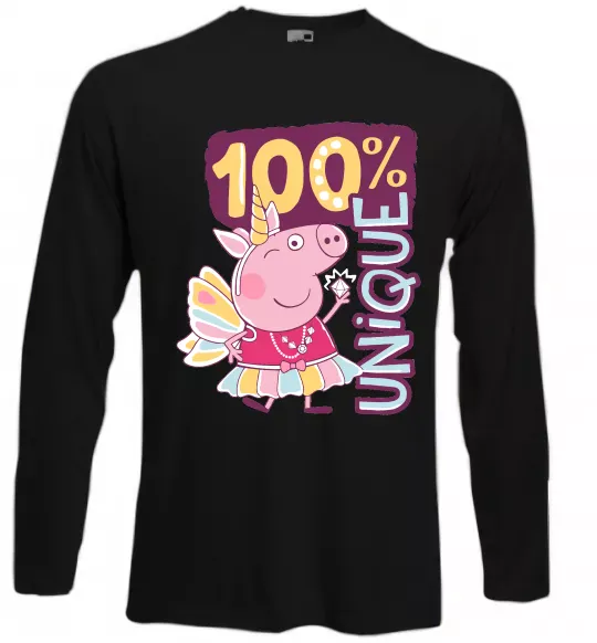 Лонгслив Peppa 100% unique Черный фото