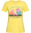 Жіноча футболка Let`s jumping in puddles Лимонний фото