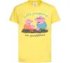 Дитяча футболка Let`s jumping in puddles Лимонний фото