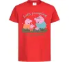 Дитяча футболка Let`s jumping in puddles Червоний фото