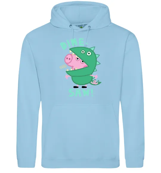 Чоловіча толстовка (худі) Dine-saw Peppa Блакитний фото