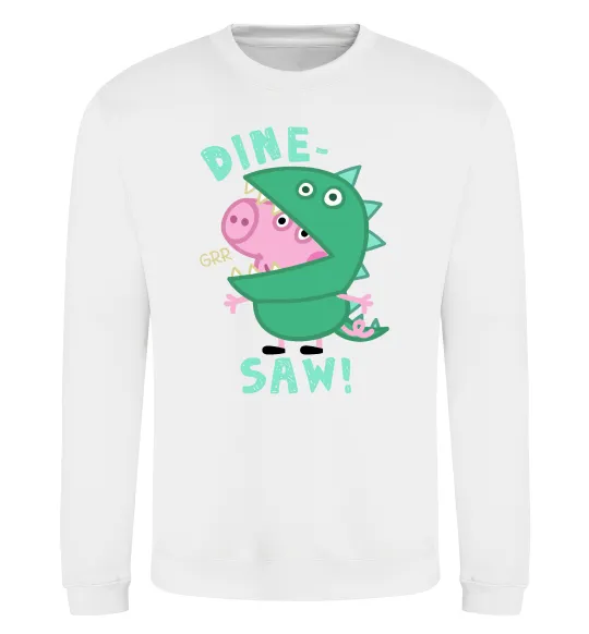 Свитшот Dine-saw Peppa Белый фото