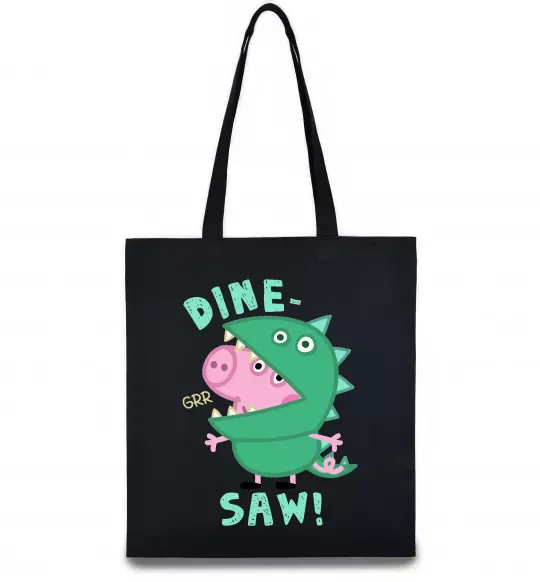 Еко-сумка Dine-saw Peppa Чорний фото