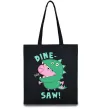 Еко-сумка Dine-saw Peppa Чорний фото