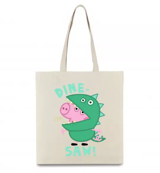 Еко-сумка Dine-saw Peppa Бежевий фото