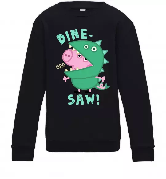 Детский Свитшот Dine-saw Peppa Черный фото