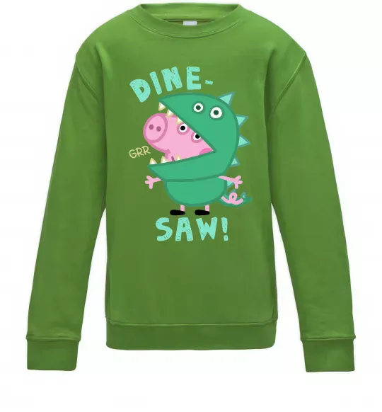 Детский Свитшот Dine-saw Peppa Лаймовый фото