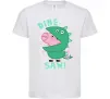 Детская футболка Dine-saw Peppa Белый фото