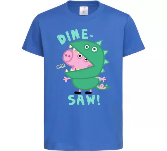 Детская футболка Dine-saw Peppa Ярко-синий фото