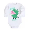 Детский боди Dine-saw Peppa Белый фото