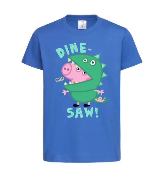 Детская футболка Dine-saw Peppa Ярко-синий фото