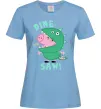 Женская футболка Dine-saw Peppa Голубой фото