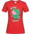 Женская футболка Dine-saw Peppa Красный фото