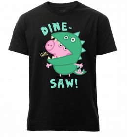 Мужская премиум футболка Dine-saw Peppa