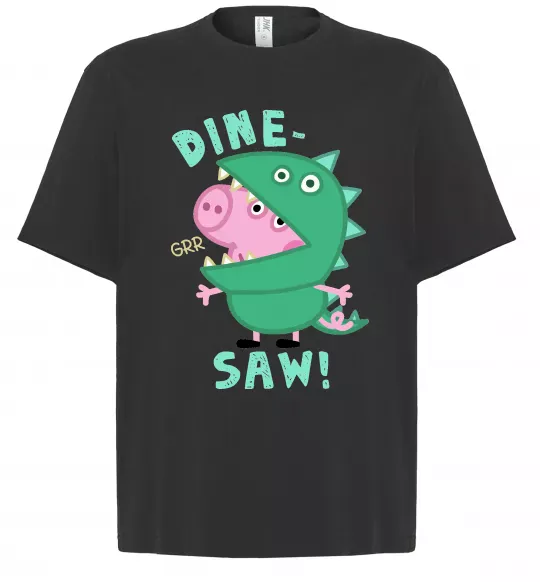 Футболка Оверсайз Dine-saw Peppa Чорний фото