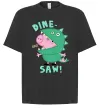 Футболка Оверсайз Dine-saw Peppa Чорний фото