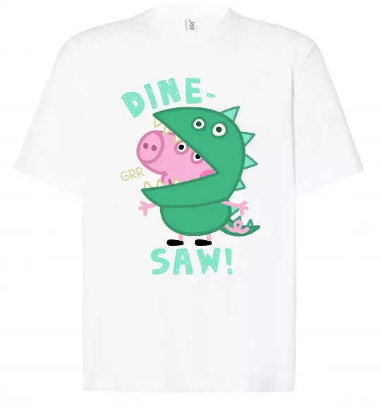 Футболка Оверсайз Dine-saw Peppa Білий фото