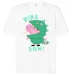 Футболка Оверсайз Dine-saw Peppa Білий фото