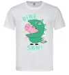 Чоловіча футболка Dine-saw Peppa Білий фото