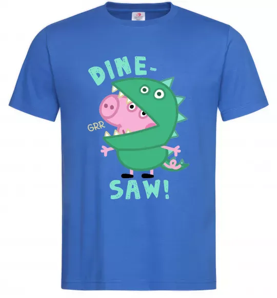 Чоловіча футболка Dine-saw Peppa Яскраво-синій фото