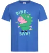 Чоловіча футболка Dine-saw Peppa Яскраво-синій фото