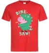 Чоловіча футболка Dine-saw Peppa Червоний фото