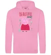 Мужская толстовка (худи) Beatiful mummy pig Розовый фото