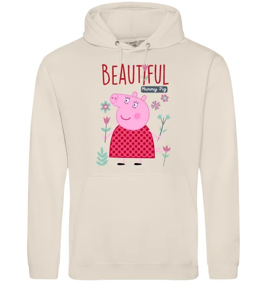 Мужская толстовка (худи) Beatiful mummy pig Таш фото