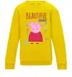 Детский Свитшот Beatiful mummy pig Солнечно желтый фото