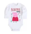 Детский боди Beatiful mummy pig Белый фото