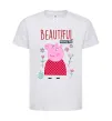Детская футболка Beatiful mummy pig Белый фото