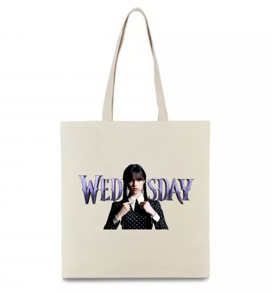 Эко-сумка Wednesday Бежевый фото