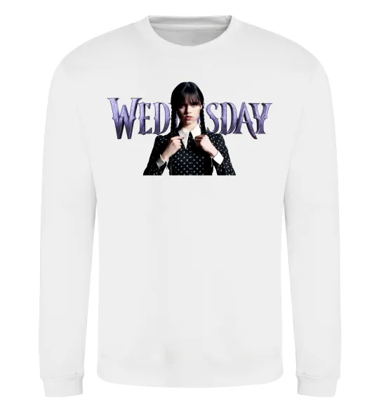 Свитшот Wednesday Белый фото